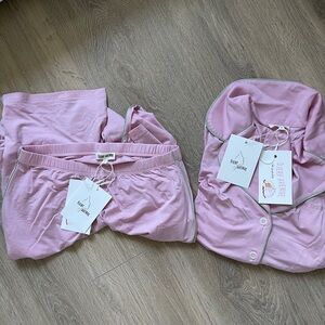 djerf avenue birthday pink and green pjs